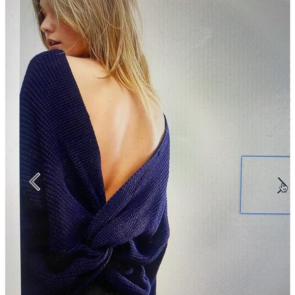 Missguided Twist Back Oversized Sweater - Picture 1 of 7